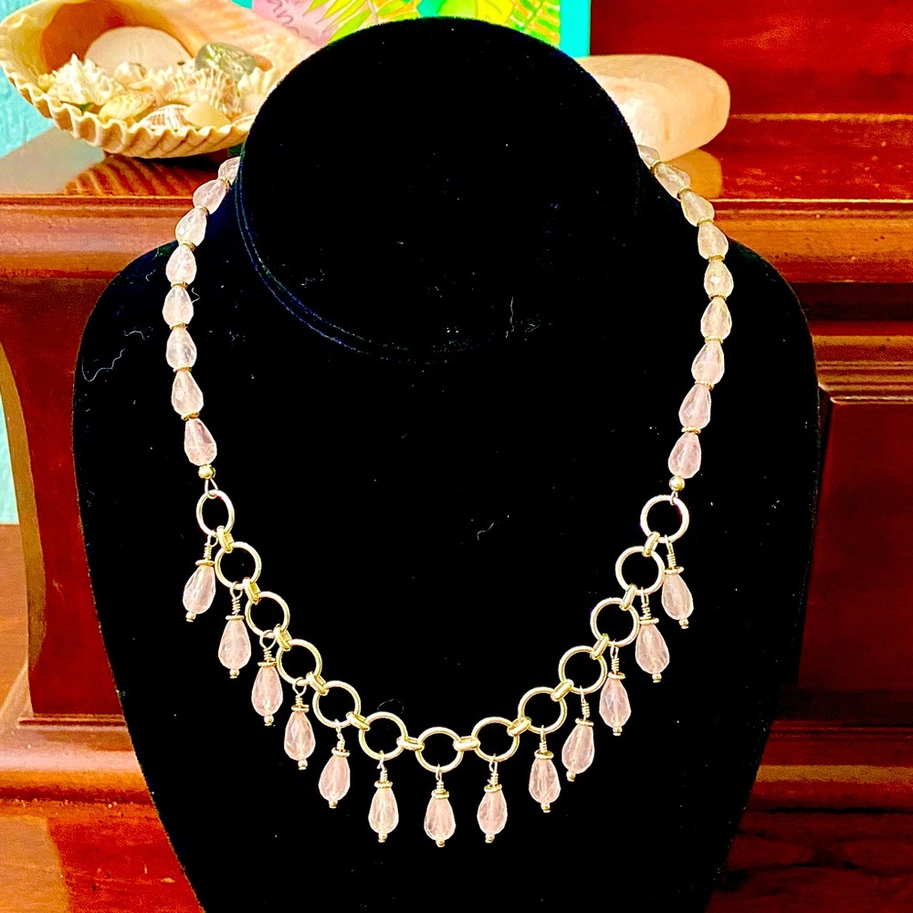 Lovely Rose Quartz Necklace